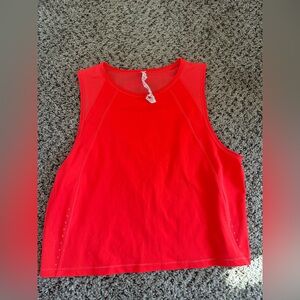 Lululemon Athletica Bright Red Tank Top
